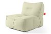 LOVIA Gartenmöbel-Set Sessel, Sofa und Sitzhocker aus Outdoor-Gewebestoff hellgrün/weiß hellgrün/weiß - Foto 5