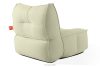 LOVIA Gartenmöbel-Set Sessel, Sofa und Sitzhocker aus Outdoor-Gewebestoff hellgrün/weiß hellgrün/weiß - Foto 6