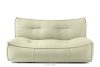 LOVIA Gartenmöbel-Set Sessel, Sofa und Sitzhocker aus Outdoor-Gewebestoff hellgrün/weiß hellgrün/weiß - Foto 23