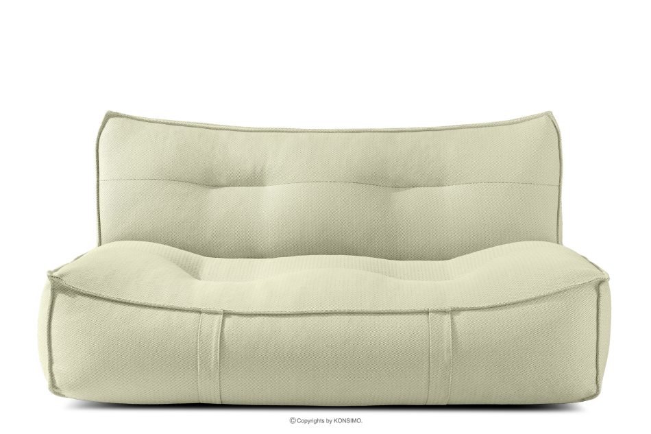 LOVIA Gartenmöbel-Set Sessel, Sofa und Sitzhocker aus Outdoor-Gewebestoff hellgrün/weiß hellgrün/weiß - Foto 22
