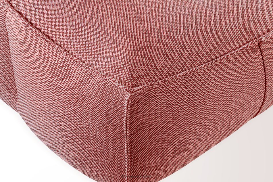 LOVIA Gartenmöbel-Set Sofa, Sessel, Sitzhocker aus Outdoor-Gewebestoff rot/weiß rot/weiß - Foto 9
