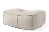 LOVIA Gartenmöbel-Set Sessel, Sofa und Sitzhocker aus Outdoor-Gewebestoff dunkelbeige/weiß dunkelbeige/weiß - Foto 17