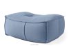 LOVIA Gartenmöbel-Set Sofa, Sessel, Sitzhocker aus Outdoor-Gewebestoff marineblau/weiß marineblau/weiß - Foto 17