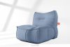 LOVIA Gartenmöbel-Set Sofa, Sessel, Sitzhocker aus Outdoor-Gewebestoff marineblau/weiß marineblau/weiß - Foto 31