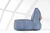 LOVIA Gartenmöbel-Set Sofa, Sessel, Sitzhocker aus Outdoor-Gewebestoff marineblau/weiß marineblau/weiß - Foto 33