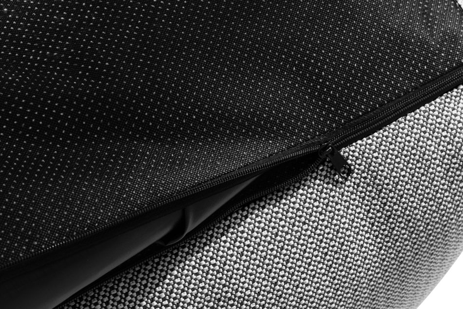 LOVIA Gartenmöbel-Set aus Outdoor-Gewebestoff schwarz/weiß schwarz/weiß - Foto 20