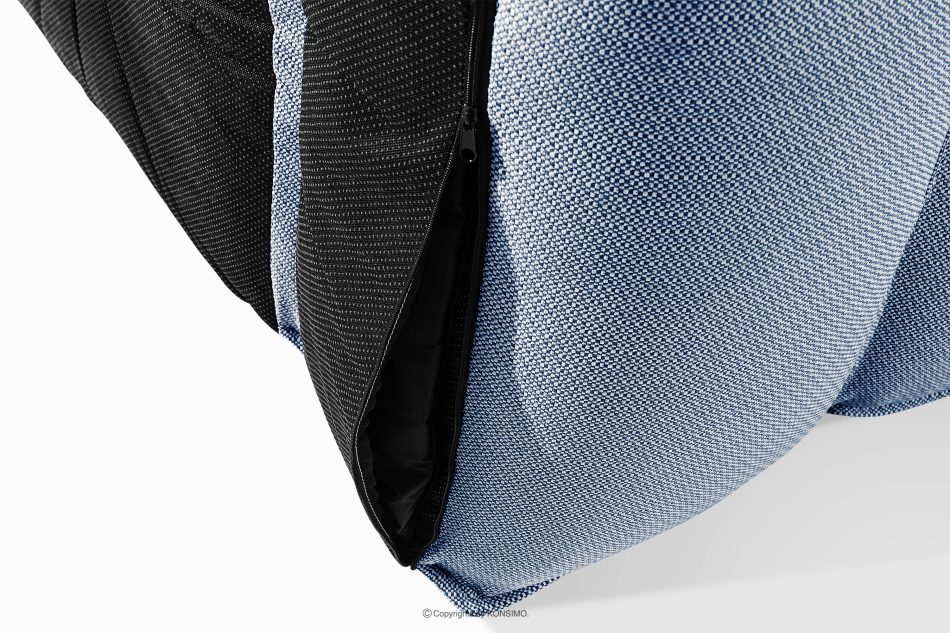 LOVIA Gartenmöbel-Set aus Outdoor-Gewebestoff marineblau/weiß marineblau/weiß - Foto 10