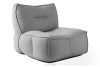 LOVIA Gartenmöbel Sofa Sessel Chaiselongue Sitzhocker Gewebestoff Outdoor schwarz/weiß schwarz/weiß - Foto 4