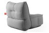 LOVIA Gartenmöbel Sofa Sessel Chaiselongue Sitzhocker Gewebestoff Outdoor schwarz/weiß schwarz/weiß - Foto 6