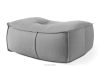 LOVIA Gartenmöbel Sofa Sessel Chaiselongue Sitzhocker Gewebestoff Outdoor schwarz/weiß schwarz/weiß - Foto 17
