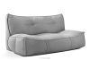 LOVIA Gartenmöbel Sofa Sessel Chaiselongue Sitzhocker Gewebestoff Outdoor schwarz/weiß schwarz/weiß - Foto 24