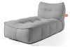 LOVIA Gartenmöbel Sofa Sessel Chaiselongue Sitzhocker Gewebestoff Outdoor schwarz/weiß schwarz/weiß - Foto 30
