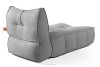 LOVIA Gartenmöbel Sofa Sessel Chaiselongue Sitzhocker Gewebestoff Outdoor schwarz/weiß schwarz/weiß - Foto 31