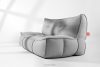 LOVIA Gartenmöbel Sofa Sessel Chaiselongue Sitzhocker Gewebestoff Outdoor schwarz/weiß schwarz/weiß - Foto 40