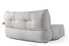 LOVIA Gartenmöbel-Set Sofa Sessel Chaiselongue Sitzhocker Gewebestoff Outdoor dunkelgrau/weiß dunkelgrau/weiß - Foto 26