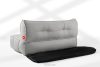 LOVIA Gartenmöbel-Set Sofa Sessel Chaiselongue Sitzhocker Gewebestoff Outdoor dunkelgrau/weiß dunkelgrau/weiß - Foto 27