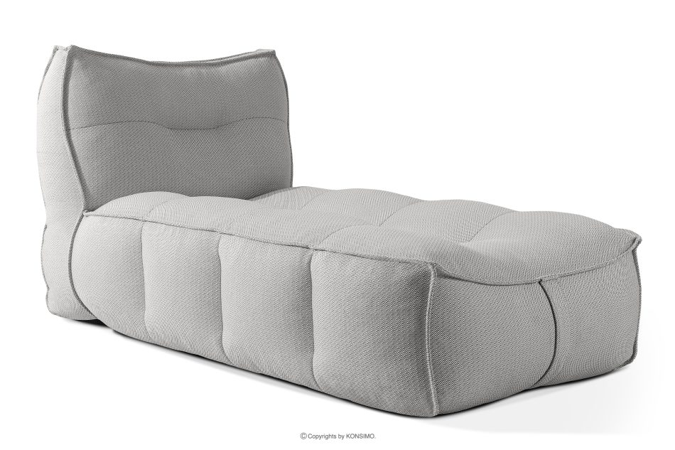 LOVIA Gartenmöbel-Set Sofa Sessel Chaiselongue Sitzhocker Gewebestoff Outdoor dunkelgrau/weiß dunkelgrau/weiß - Foto 28