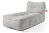 LOVIA Gartenmöbel-Set Sofa Sessel Chaiselongue Sitzhocker Gewebestoff Outdoor dunkelgrau/weiß dunkelgrau/weiß - Foto 30