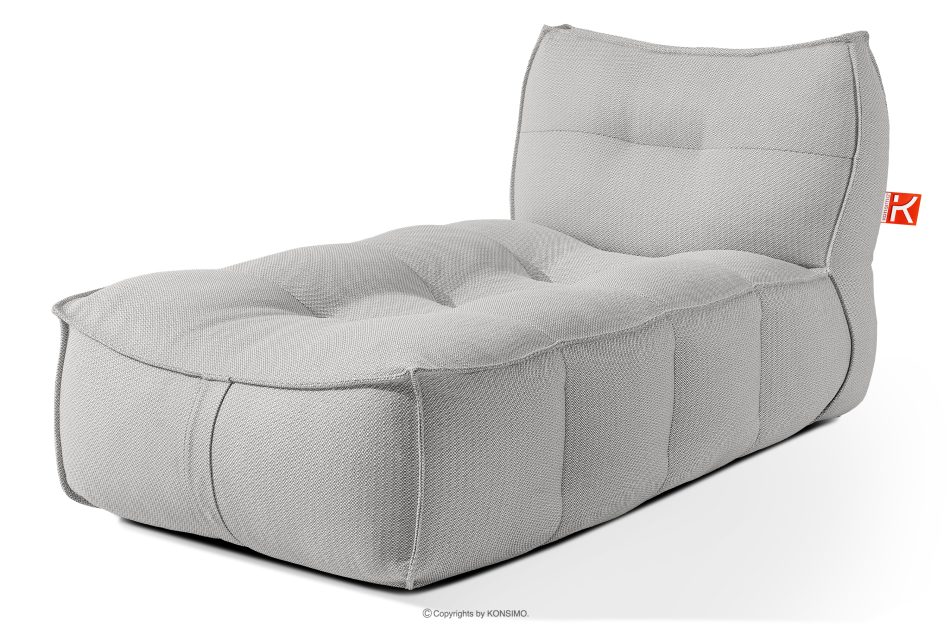 LOVIA Gartenmöbel-Set Sofa Sessel Chaiselongue Sitzhocker Gewebestoff Outdoor dunkelgrau/weiß dunkelgrau/weiß - Foto 29