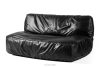 LOVIA Gartenmöbel-Set Sofa Sessel Chaiselongue Sitzhocker Gewebestoff Outdoor dunkelgrau/weiß dunkelgrau/weiß - Foto 34