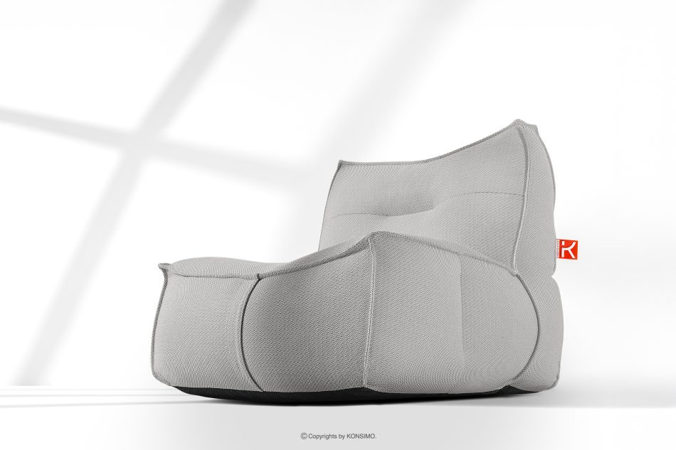 LOVIA Gartenmöbel-Set Sofa Sessel Chaiselongue Sitzhocker Gewebestoff Outdoor dunkelgrau/weiß dunkelgrau/weiß - Foto 36