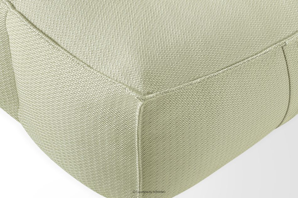 LOVIA Gartenmöbel-Set Sofa Sessel Chaiselongue Sitzhocker Gewebestoff Outdoor hellgrün/weiß hellgrün/weiß - Foto 9
