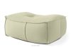LOVIA Gartenmöbel-Set Sofa Sessel Chaiselongue Sitzhocker Gewebestoff Outdoor hellgrün/weiß hellgrün/weiß - Foto 17