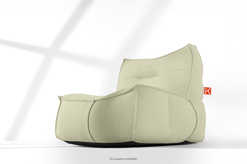 LOVIA Gartenmöbel-Set Sofa Sessel Chaiselongue Sitzhocker Gewebestoff Outdoor hellgrün/weiß hellgrün/weiß - Foto 36