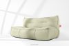 LOVIA Gartenmöbel-Set Sofa Sessel Chaiselongue Sitzhocker Gewebestoff Outdoor hellgrün/weiß hellgrün/weiß - Foto 41