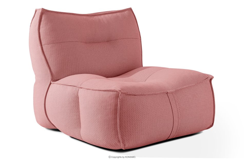 LOVIA Gartenmöbel Sofa Sessel Chaiselongue Sitzhocker Gewebestoff Outdoor rot/weiß rot/weiß - Foto 3