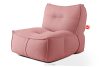 LOVIA Gartenmöbel Sofa Sessel Chaiselongue Sitzhocker Gewebestoff Outdoor rot/weiß rot/weiß - Foto 5