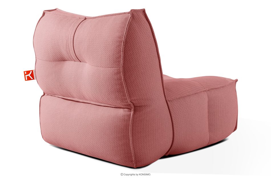 LOVIA Gartenmöbel Sofa Sessel Chaiselongue Sitzhocker Gewebestoff Outdoor rot/weiß rot/weiß - Foto 5