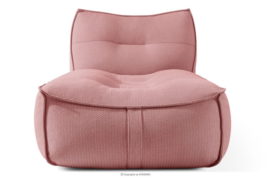 LOVIA Gartenmöbel Sofa Sessel Chaiselongue Sitzhocker Gewebestoff Outdoor rot/weiß rot/weiß - Foto 27