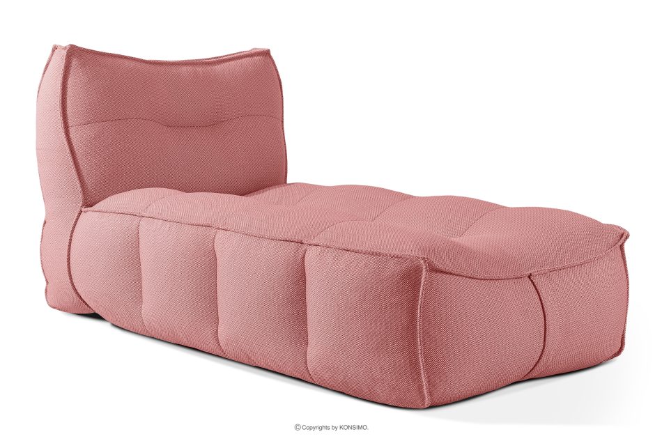 LOVIA Gartenmöbel Sofa Sessel Chaiselongue Sitzhocker Gewebestoff Outdoor rot/weiß rot/weiß - Foto 28