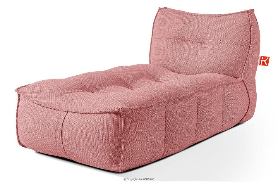 LOVIA Gartenmöbel Sofa Sessel Chaiselongue Sitzhocker Gewebestoff Outdoor rot/weiß rot/weiß - Foto 29