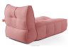 LOVIA Gartenmöbel Sofa Sessel Chaiselongue Sitzhocker Gewebestoff Outdoor rot/weiß rot/weiß - Foto 31