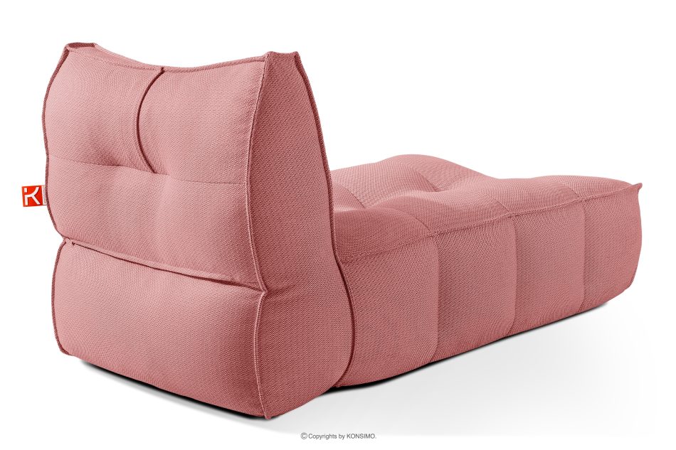 LOVIA Gartenmöbel Sofa Sessel Chaiselongue Sitzhocker Gewebestoff Outdoor rot/weiß rot/weiß - Foto 30
