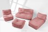 LOVIA Gartenmöbel Sofa Sessel Chaiselongue Sitzhocker Gewebestoff Outdoor rot/weiß rot/weiß - Foto 2