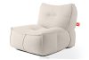 LOVIA Gartenmöbel-Set Sofa Sessel Chaiselongue Sitzhocker Gewebestoff Outdoor dunkelbeige/weiß dunkelbeige/weiß - Foto 5