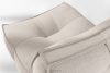 LOVIA Gartenmöbel-Set Sofa Sessel Chaiselongue Sitzhocker Gewebestoff Outdoor dunkelbeige/weiß dunkelbeige/weiß - Foto 8