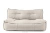 LOVIA Gartenmöbel-Set Sofa Sessel Chaiselongue Sitzhocker Gewebestoff Outdoor dunkelbeige/weiß dunkelbeige/weiß - Foto 23