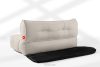 LOVIA Gartenmöbel-Set Sofa Sessel Chaiselongue Sitzhocker Gewebestoff Outdoor dunkelbeige/weiß dunkelbeige/weiß - Foto 27