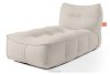 LOVIA Gartenmöbel-Set Sofa Sessel Chaiselongue Sitzhocker Gewebestoff Outdoor dunkelbeige/weiß dunkelbeige/weiß - Foto 30