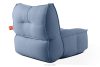 LOVIA Gartenmöbel Sofa Sessel Chaiselongue Sitzhocker Gewebestoff Outdoor marineblau/weiß marineblau/weiß - Foto 6