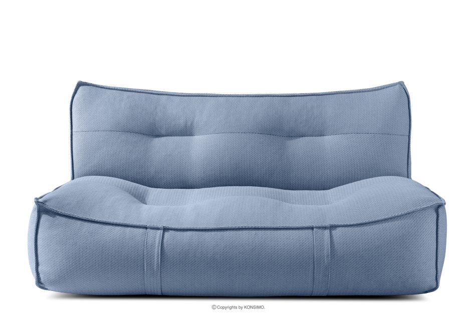 LOVIA Gartenmöbel Sofa Sessel Chaiselongue Sitzhocker Gewebestoff Outdoor marineblau/weiß marineblau/weiß - Foto 22