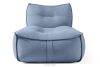 LOVIA Gartenmöbel Sofa Sessel Chaiselongue Sitzhocker Gewebestoff Outdoor marineblau/weiß marineblau/weiß - Foto 28