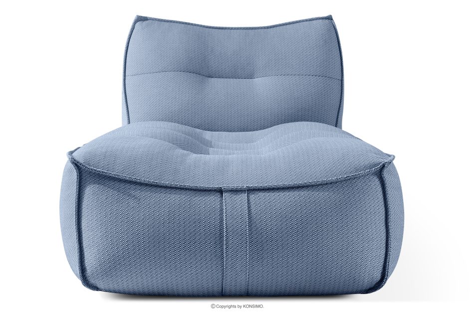LOVIA Gartenmöbel Sofa Sessel Chaiselongue Sitzhocker Gewebestoff Outdoor marineblau/weiß marineblau/weiß - Foto 27