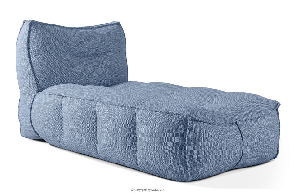 LOVIA Gartenmöbel Sofa Sessel Chaiselongue Sitzhocker Gewebestoff Outdoor marineblau/weiß marineblau/weiß - Foto 28