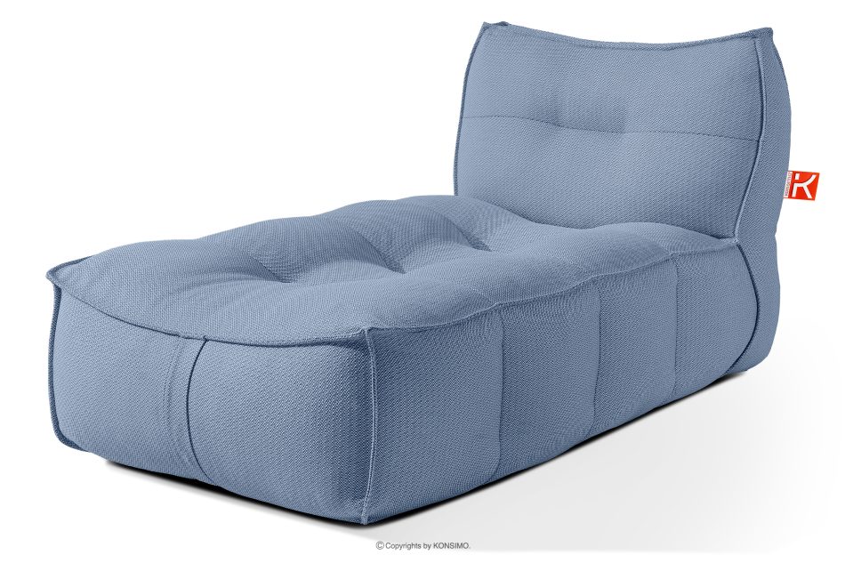LOVIA Gartenmöbel Sofa Sessel Chaiselongue Sitzhocker Gewebestoff Outdoor marineblau/weiß marineblau/weiß - Foto 29