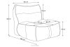 LOVIA Gartenmöbel Sofa Sessel Chaiselongue Sitzhocker Gewebestoff Outdoor rot/weiß rot/weiß - Foto 42
